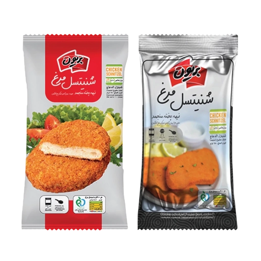 شنیتسل مرغ نیمه پخته منجمد بریون - کهن پخش ماندگار
