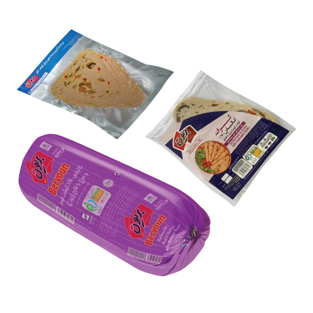 کالباس 70% گوشت و مرغ و قارچ (کرات) بریون - کهن پخش ماندگار